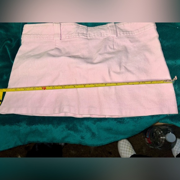 Mini corduroy skirt,  light pink,  size small - Picture 4 of 5